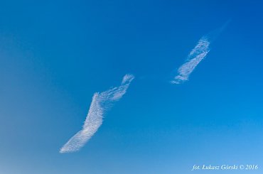 Wstążka #wstążka # niebo #chmury #Chojnice