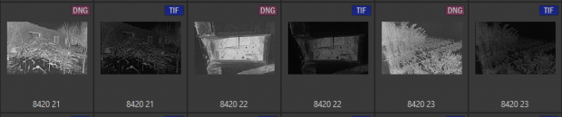 RAW files comparision
